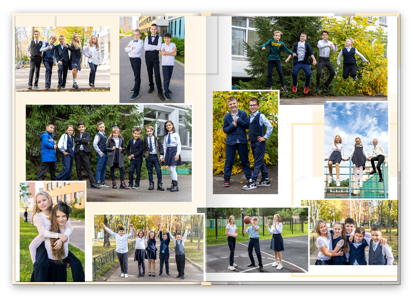 Альбом для 1-4 класса Ступеньки разворот на прогулке