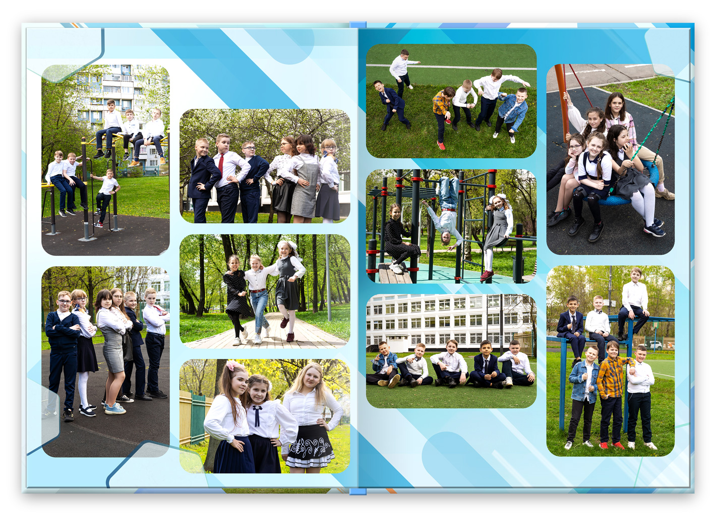 Фотоальбом выпускника школа - на улице