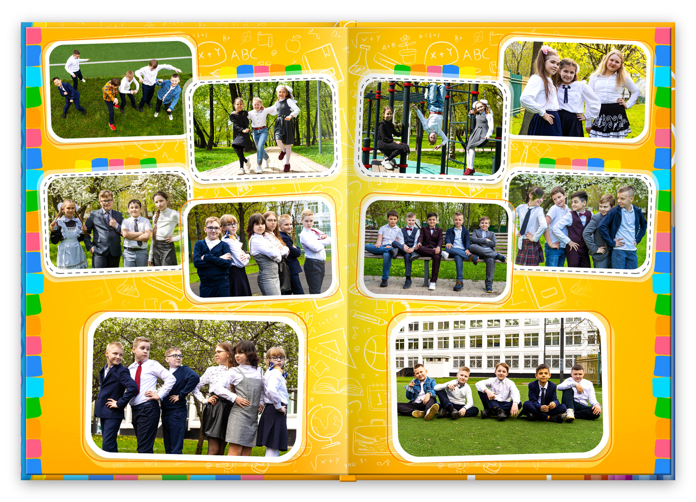 выпускной альбом для 4 класса оранжевое настроение (13)