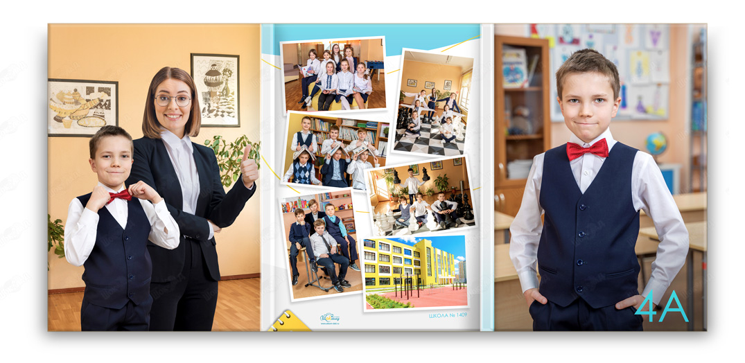 выпускной фотоальбом началка портрет